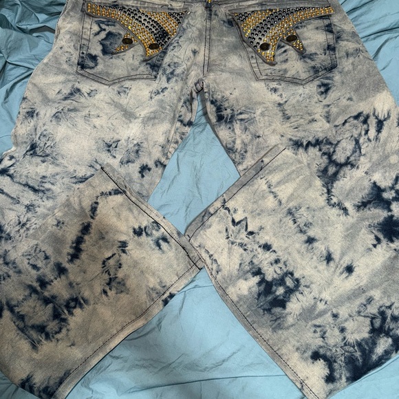 Robin's Jean Embellished Tie-Dye Jeans Size 38